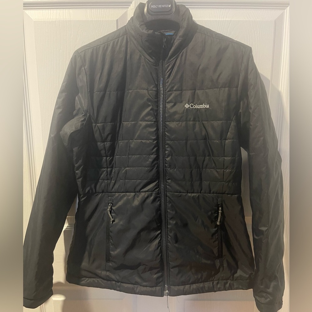 Columbia women’s Black Jacket médium polyester and nylon adjustable waist